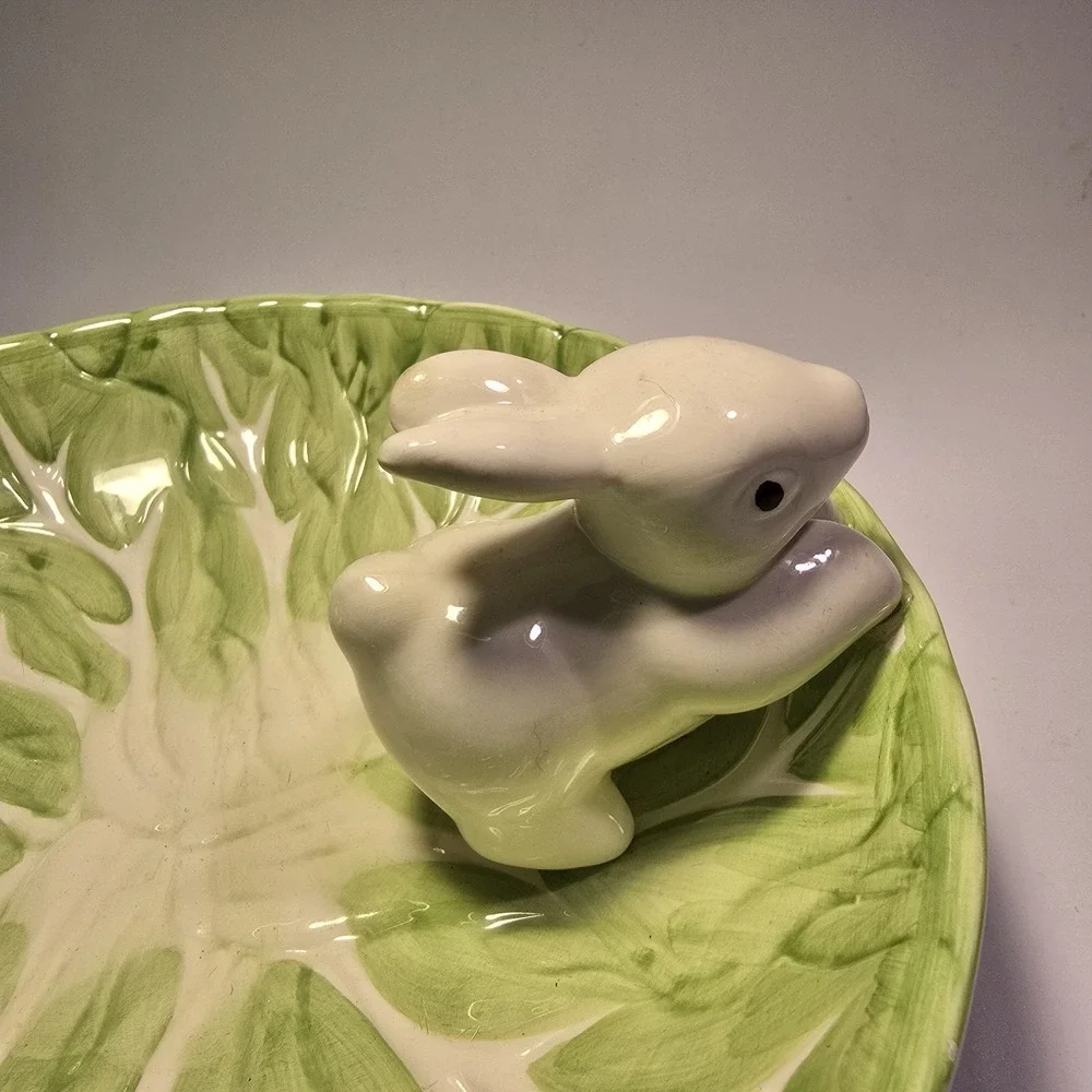 WCL White Bunny Green Lettuce 8 1/2